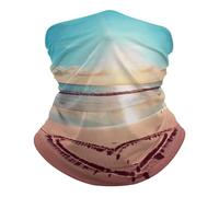 Anti-UV Écharpe Tube, Echarpe Gaiter Plage d'amour Respirant Protection du Visage pour Extérieur Adulte Moto