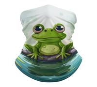 Anti-UV Écharpe Tube, Tube Bandeaux Grenouille dans Un étang Anti-Solaire Protection du Visage pour Cyclisme Randonnée Ski