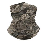 Anti-UV Protection du Visage, Bandana Motif de Blocs Beiges Anti-Solaire Bande de Cheveux pour Femme Moto Vélo