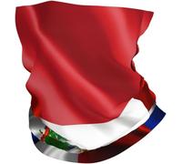 Anti-UV Protection du Visage Drapeau de la moitié Amérique de la moitié Cambodge Bandeaux Bandana 26X30cm pour Adulte,Sports,Course à Pied