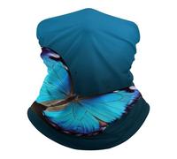 Anti-UV Protection du Visage, Gaiter Beau Papillon Bleu Séchage Rapide Bandeau Magique pour Randonnée Sports Vélo