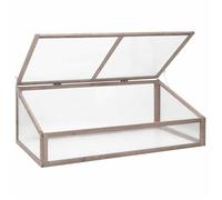 ANTI-UV Serre Large Résistance aux UV Gris 110x58 5x39 cm Bois de sapin J4528AS4528EU