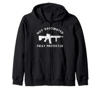 Anti vaccin non vacciné entièrement protégé 2A Anti Vax Sweat à Capuche