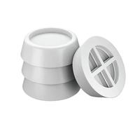 Anti Vibration Machine à Laver Coussinets de pieds Anti-Vibration, 4 pièces, tapis élévateur antidérapant for Machine à laver, Support amortisseurs(White)