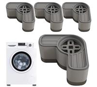 Anti-Vibration Mat Set, Shock Absorbing Base, Washing Machine Pads, 9.2x4.5cm Height-Boosting Stabilizers, for Noise Control, Appliance Balance, and Apartment Laundry Rooms