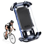 Anti Vibration Phone Mount, Motorcycle Bike Clamp, 5.5x3.7x3.8 Inches Mount with Secure Grip, Adjustable Navigation Holder Build, Motorbike Phone Mounts with Shock Absorption, Outdoor Riding Accessory