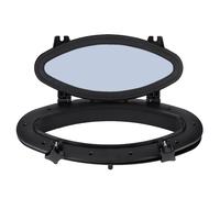 Anti-vieillissement Anti-ultraviolet Ovale Hublot 410x220 Portlight Fenêtre Port Trou Verre pour Marine Bateau Yacht RV