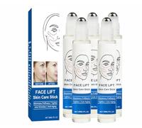 Anti-wrinkle Roller Essences Oil,Huile essentielle de Collagène,Anti Poche Sous les Yeux,Face Lift Skin Care Stick,pour atténuer les poches sous les yeux et les cernes,anti cerne homme (30ml, 5PC)