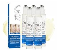 Anti-wrinkle Roller Eye Essence Oil,Face Lift Skin Care Stick,Anti Poche Sous les Yeux,Huile Raffermissante Temporaire pour atténuer les poches sous les yeux et les cernes,anti cerne homme (30ml, 5PC)
