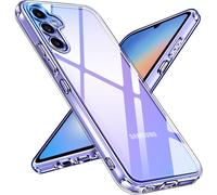 Anti-Yellowing Hd Clear Case For Samsung Galaxy A34 5g, [Camera Protection] Slim Transparent Silicone Protective Case Shockproof Hard Pc Bumper Cover