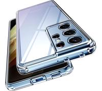 Anti-Yellowing Hd Clear Case For Samsung Galaxy S21 Ultra 5g, [Camera Protection] Thin Transparent Shockproof Silicone Protective Case, Hard Pc Bumper Cover