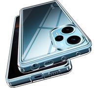 Anti-Yellowing Hd Clear Case For Xiaomi Poco F5, [Military Protection] Slim Transparent Shockproof Silicone Protective Case, Hard Pc Bumper Cover