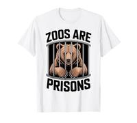 Anti Zoos are Prisons Bear Déclaration de libération des Animaux T-Shirt