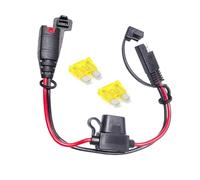 Antianxia Connecteur SAE compatible avec le chargeur de batterie intelligent NOCO Genius GC004 X-Connect 30,5 cm - 14 AWG, câble d'extension SAE, 3 prises étanches 20 A
