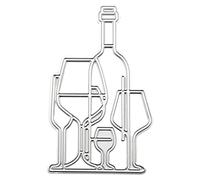 antianzhizhuang Matrices de découpe en forme de tasse de vin pour scrapbooking, album de bricolage, carte en papier pour cartes de vœux faites à la main, gaufrage, décoration, matrices de découpe pour