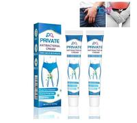 Antibacterial Cream for Private Parts, Private Soothing Cream for Mam and Women, Deodorant and Antifungal Cream, Private Soft Cream, Intimate Soothing Cream, External Cream for Soothing 20g. (2Pcs)