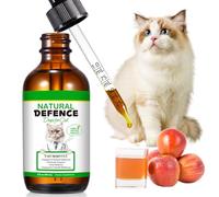 Antibiotique Naturel pour Chats 60ml - Soutient Le Système Immunitaire & Santé Osseuse, Soulage Les Allergies, Problèmes d’Oreilles, Urinaires & Peau - Absorption Rapide - Toutes Races & Âges