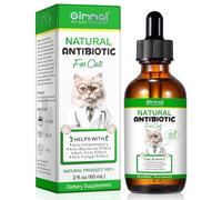Antibiotique Naturel pour Chats Soutient Le SystèMe Immunitaire Et La Santé Osseuse, Soulage Les Allergies des Chats Convient à Toutes Les Races Et à Tous Les âGes, GoûT Poulet, 60ml