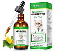 Antibiotiques naturels pour chats 60ml, antibiotiques pour chats contre les infections, antibiotique pour chats soutient le système immunitaire & soulagement des allergies chez les chats, soulagement