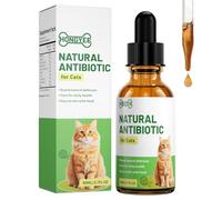 Antibiotiques naturels pour Chats 80 ML, efficaces Contre Les infections, Les inflammations et Les démangeaisons allergiques, renforcent Le système immunitaire, adaptés à Toutes Les Races de Chats