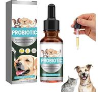 Antibiotiques pour Chats,Soulagement De Constipation pour Chats,Soulagement en Douceur De Constipation chez Les Chat,Probiotiques Chien Chat 60ML,Dog Probiotics,Probiotiques Chien Démangeaisons