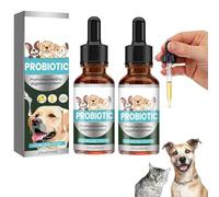Antibiotiques pour Chats,Soulagement De Constipation pour Chats,Soulagement en Douceur De Constipation chez Les,Probiotiques Chien Chat 60ML,Dog Probiotics,Probiotiques Chien Démangeaisons (2pc)