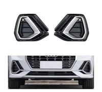 Antibrouillard Avant Cadre Phare Antibrouillard Pare-chocs Avant Pour Pour Q3 2019 2020 2021 Lunette Chromée Calandre Feux Jour Accessoires Automobiles Couvercle(Left and Right)