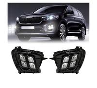 Antibrouillard Avant Pour KIA Pour Sorento 2015 2016 2017 DRL Feux Jour Pare-chocs Avant Automatique Conduite Lumière Du Jour Étanche Feu Brouillard Accessoires Voiture(Russia Korea)