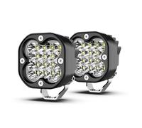 Antibrouillard Barre Lumineuse Travail À LED 3 Pouces Projecteurs 12 V Accessoires Tout-Terrain 4x4 Phares LED Feux Antibrouillard Moto pour Jeep Camion VTT(2Piece-White)
