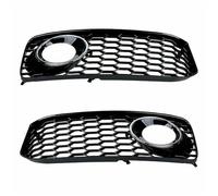 Antibrouillard Cadre Gril Grille protection phare antibrouillard Av&ant de voiture, grille hexagonale en nid d'abeille pour A5 pour B8 pour SLine pour S5 2008-2012 Caches Antibrouillard