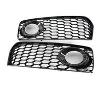 Antibrouillard Cadre Gril Grille protection phare antibrouillard Av&ant de voiture, grille hexagonale en nid d'abeille pour A5 pour B8 pour SLine pour S5 2008-2012 Caches Antibrouillard