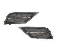 Antibrouillard Couverture Compatible avec VW pour MK2 2017 2018 2019 2020 2021 calandre phare antibrouillard voiture avec trou capteur décorer 5NG853666C 5NG853665C(Style b)