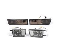 Antibrouillard Ensemble Phares Antibrouillard Fumés pour Pare Chocs Avant Clignotants pour VW pour Golf 3 1992 1993 1994 1995 1996 1997(Grey)