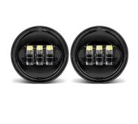 Antibrouillard Feu Antibrouillard LED Moto 4.5 Pouces Feux Croisement Auxiliaires 4.5 Pour Electra Pour Glide Pour Ultra Pour Limited Pour FLHTK 2010-2016(Black no halo)