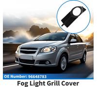 Antibrouillard Feu Calandre Avant InfšŠrieur Pare-chocs Antibrouillard Feu Cache Inserts N¡ã96648783 pour Chevrolet Aveo 2007-2011 Noir ABS 1 Pcs Avant Gauche Voiture