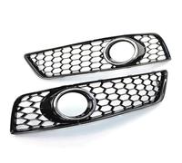 Antibrouillard Grille Couverture De Calandre Pour Phare Antibrouillard Voiture, 2 Pièces, Maille Hexagonale En Nid D'abeille Pour A3 8P 2009 - 2013 Calandre nid d'abeille(Chrome)