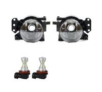 Antibrouillard Pour BMW E60/61/90/91 323i 325i 525i Phares Antibrouillard Avant Boîtier Lampe Lentille Claire Feu Brouillard Automatique Avec Ampoules Voiture Drl(With S10 White)