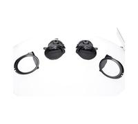 Antibrouillards teinté à glace lisse et entourage noir pour BMW Série 3 E46 et Série 5 E39 - la paire