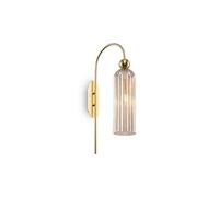Antic Applique Moderne Or, Abat-Jour en Verre Cognac
