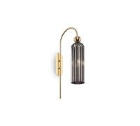 Antic Applique Moderne Or, Abat-Jour Gris Verre