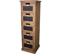 Antic Line Créations - Chifonnier 5 tiroirs numérotés Vintage NC G