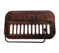 Antic Line Créations - Support papier toilette ancien métal rouille G