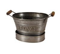 Antic Line Mini bassine Porte Savon Couleur Zinc