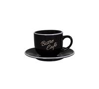 Antic Line Mug et Soucoupe Bistro - café Noir