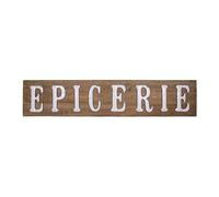 Antic Line Panneau Bois + Lettre émail EPICERIE