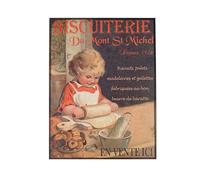 Antic Line Plaque BISCUITERIE ST MICHEL