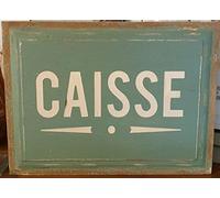 Antic Line Plaque bois "Caisse"