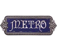 Antic Line Plaque métro 48 x 16 cm