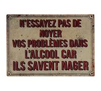 Antic Line Plaque "N'essayez pas" 21 x 15