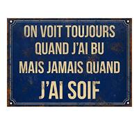 Antic Line Plaque "On voit toujours" 21 x 15